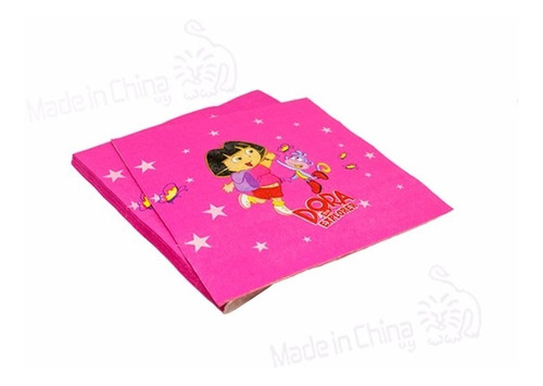 20 Servilletas De 34 X 34 Cm Dora X $69 Cf-726