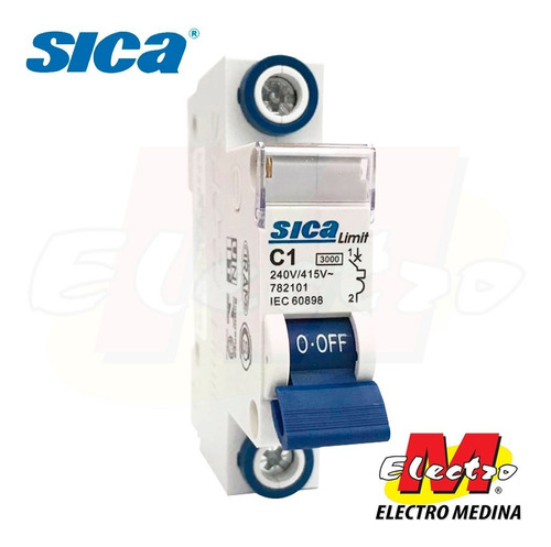 Llave Termica Unipolar 1 X 10a Sica Electro Medina