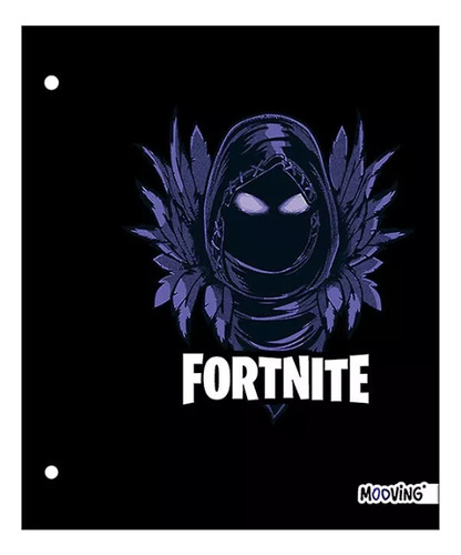  Carpeta N3 con cordon  Nº3 Mooving Fortnite N3 negro/violeta personajes fortnite x Unidad