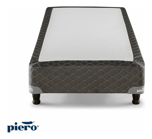 Base Para Sommier Box Piero Ii 80x190 Chol Negro Y Blanco