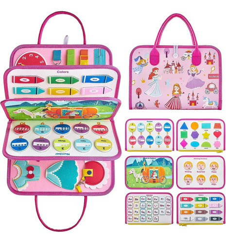 R0x Libro Sensorial, Tablero Montessori Ocupado, Juguetes /