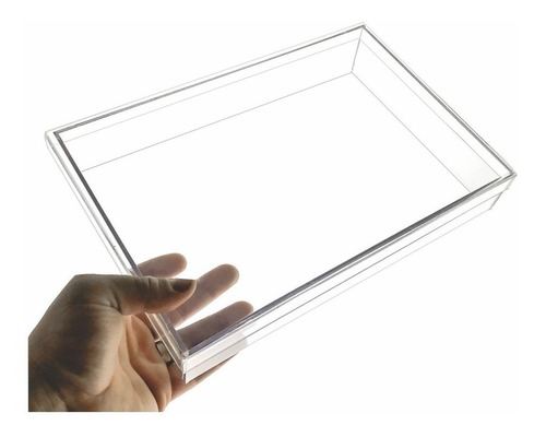 Caixa Acrílica Embalagem Transparente Resistente 35x25x7cm
