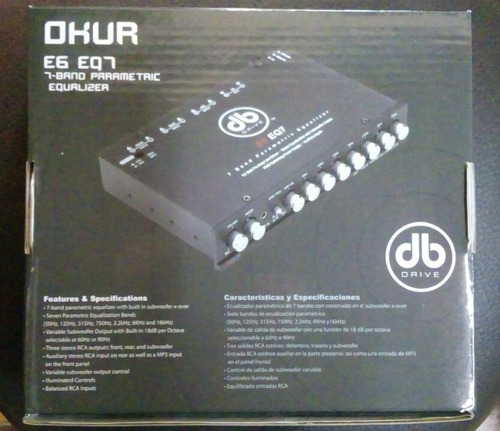 Ecualizador Parametrico Db Drive E6 Eq7 7 Bandas E6eq7