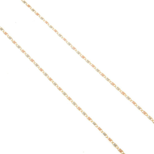 Cadena Valentina Estrella Tritono 2.5mm 45cm Oro Solido 10k Color Dorado