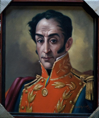 Cuadro Al Oleo Realizado Por Guidaly Castro Simon Bolivar