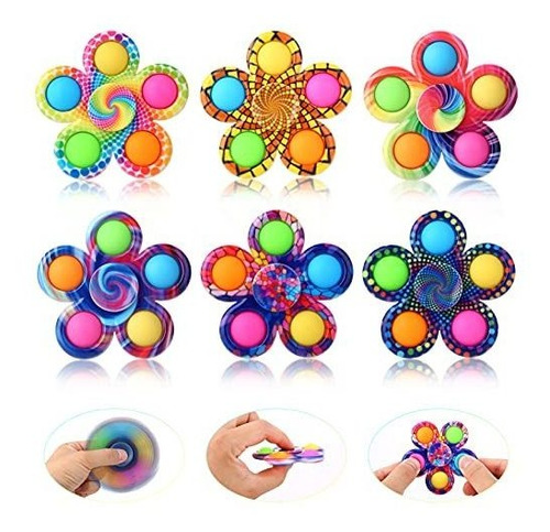 6 Pack Pop Fidget Spinners Partido De Granel Favor 87zcj