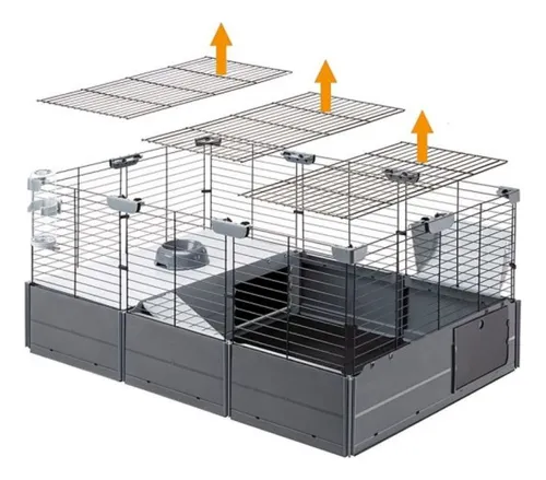 Jaula Modular Conejos Cobayos Roedores Ferplast Habitat