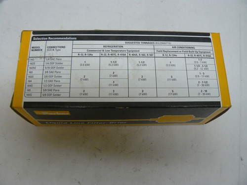 Parker Lld-163 S Liquid Line Filter 3/8 Odf Solder 45013 Zze
