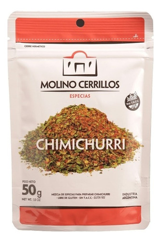 Chimichurri Molino Cerrillos Especias Premium 50g Sin Tacc