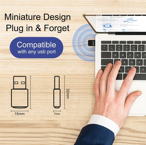 Receptor Wifi 150 Mbps + Bluetooth 4.0 2.4ghz Pc Usb 2.0 Pc