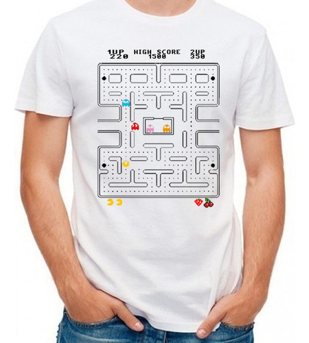 Camiseta T-shirt Pac Juegos Arcade Retro Man R1