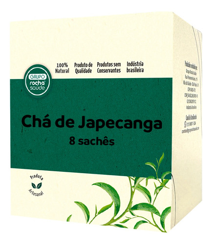 Chá Rocha Saúde ervas em sachê Chá de Japecanga 20 g 8 u