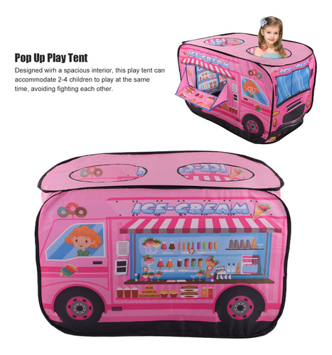 Casa Infantil Ice Cream Truck Up Play Tent Para Interiores Y
