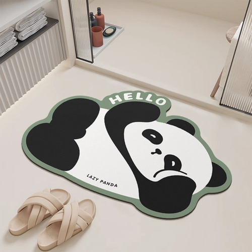 Tapete De Piso G Pandas Con Forma Especial Para Baño Y Baño
