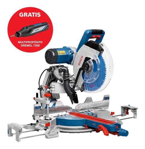 Ingleteadora Telescopica Bosch Gcm 12 Gdl 1800 W  + Dremel 7