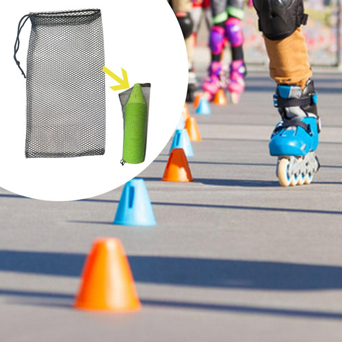 6 Bolsa De Malla Para Almacenamiento De Conos De Patinaje,