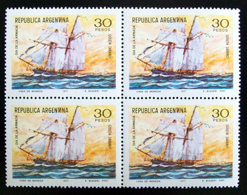 Argentina Barcos Bloque Gj 1777 Armada Sarandí 77 Mint L5088