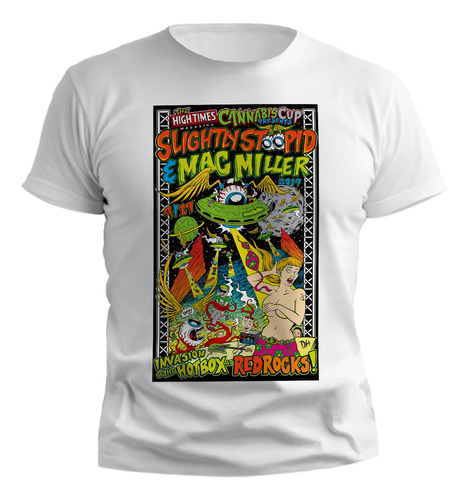 Remera Slightly Stoopid Mac Miller Ilustracion