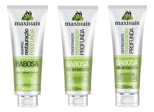 Kit Babosa Da Amazonia Maxihair Shamp+cond+defrizante