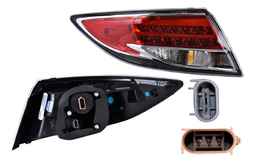 Calavera Exterior Mazda 6 2009 - 2013 Con Leds Depo Izq Rxc