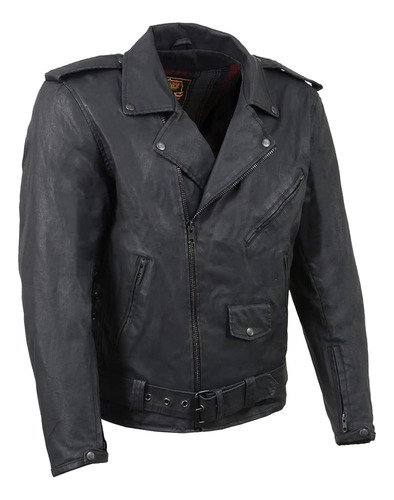 Milwaukee Leather Mdm1020 Chaqueta Vaquera De Moto Clásica '