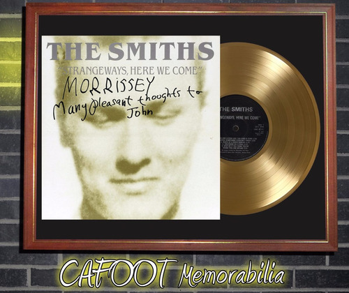 The Smiths Strangeways Here We Come Tapa Firmada Disco Oro