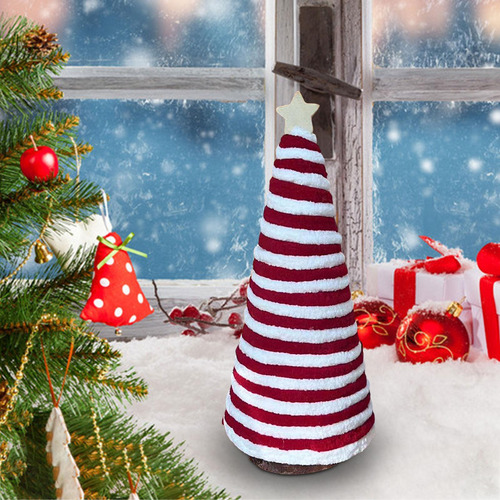 Mini Adorno Para De Navidad, Decoración 7,5 X 21 Cm Rojo