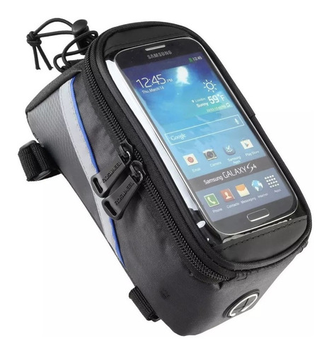 Imagen 7 de 9 de Bolso Maleta Alforja Porta Celular Para Bicicleta