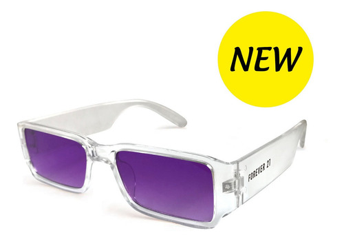 Imagen 3 de 10 de Lentes Sol Anteojo Forever 21 Hombre Mujer Rectangular Fe656