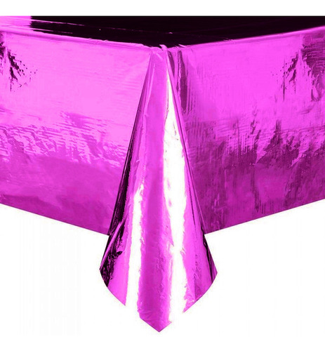 Mantel Metalizado Fucsia De 137 X 183 Cm - Lollipop 