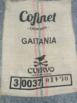 Comprar Bolsa De Arpillera Cafe De Colombia Gaitania Cuervo Crema Arpillera