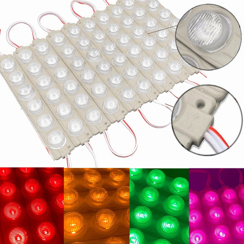 10 Módulo 6 Led Ip65 Calidad Tiras De Luces Led 7 Colores