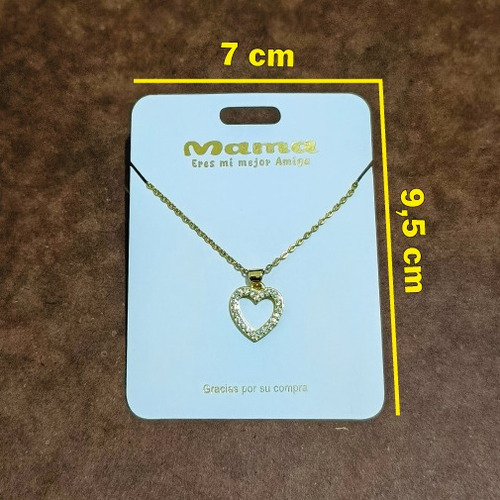 Cartón Para Cadenas Orfebrería Joyería Bisutería Plata