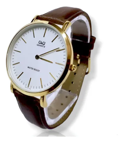 Reloj q&q hombre cuero hotsell