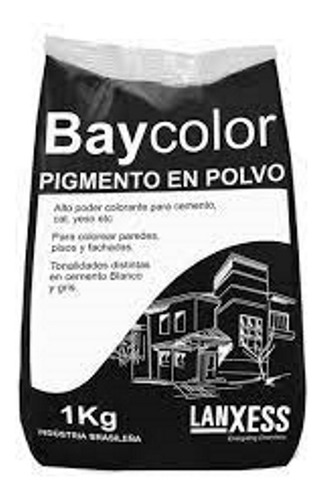 Baycolor Oxido Para Pisos Negro Bolsa 1 Kgs.