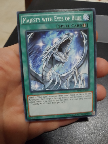 Majesty With Eyes Of Blue Sdks-en021 Yu Gi Oh! Maxgamessm 