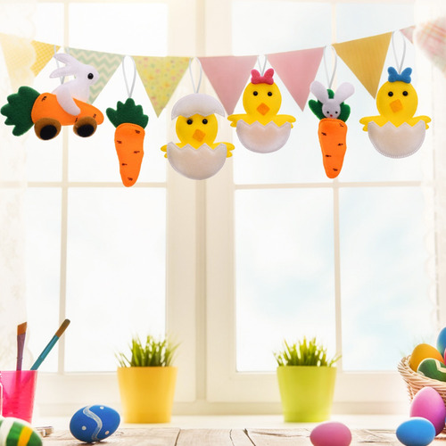 Colgante De Dibujos Animados Con Diseño De Conejo Y Pollito