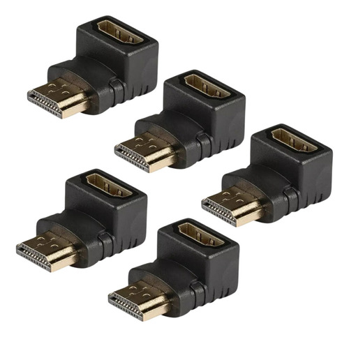 Adaptador Hdmi Macho A Hdmi Hembra Codo De 90º Ficha Dinax