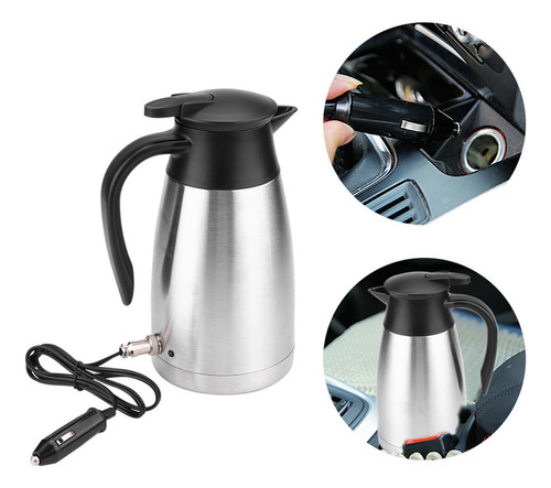 Chaleira Elétrica Inox 1000ml, 12v/24v