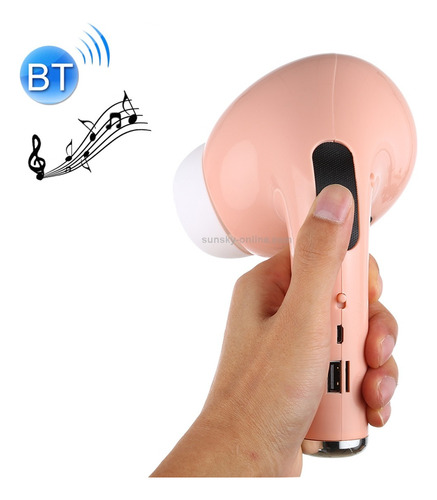 Parlante Bluetooth Con Forma De Auricular Gigante Rosa