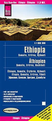 Etiopía, Eritrea, Somalia, Yibuti, Mapa Impermeable De Carre