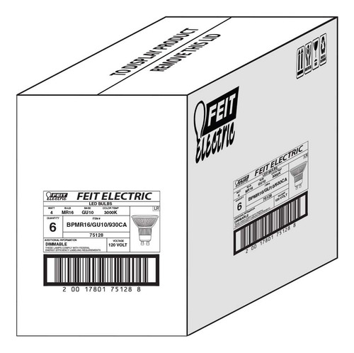 Feit Electric 4w Led Mr16 Gu10 Bulbas Con Bombillas Mr16 22