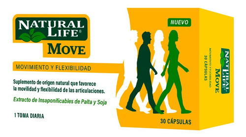 Natural Life Move Palta Y Soja X 30 Cápsulas 