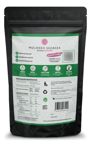Té Verde Luna Verde 200gr Molienda Sagrada