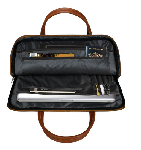Maletin Porta Notebook Cordura Organizador 15.6 Estuche Madu