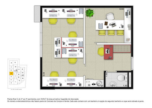 Imagem 16 de 21 de Sala À Venda No Bairro Campo Belo - São Paulo/sp - O-4008-10853