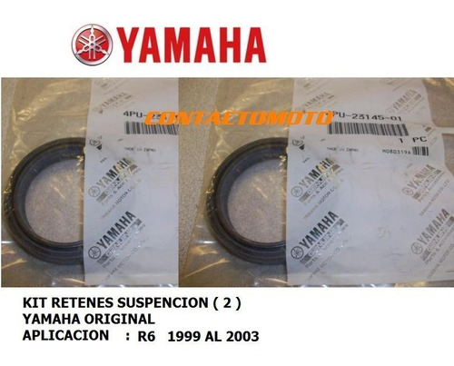 Retenes Suspension R6 (99-03) Yamaha Contactomoto