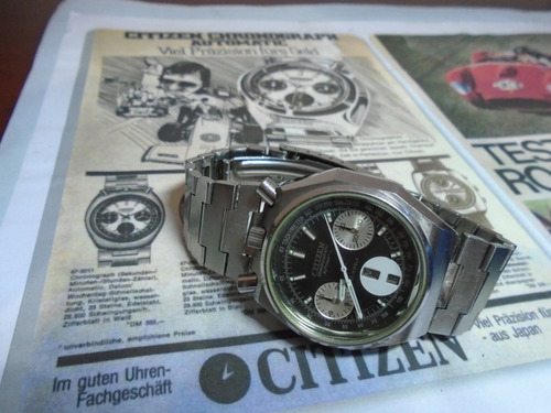 Citizen Panda Bull Head 8110 Octagon Chronograph 67 9356