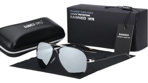 Gafas De Sol Aviador Polarizadas Hd Uv400 Banned Unisex