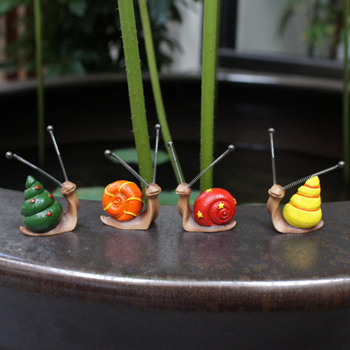 4 Piezas Mini Estatuto De Simulación Figuras De Moluscos